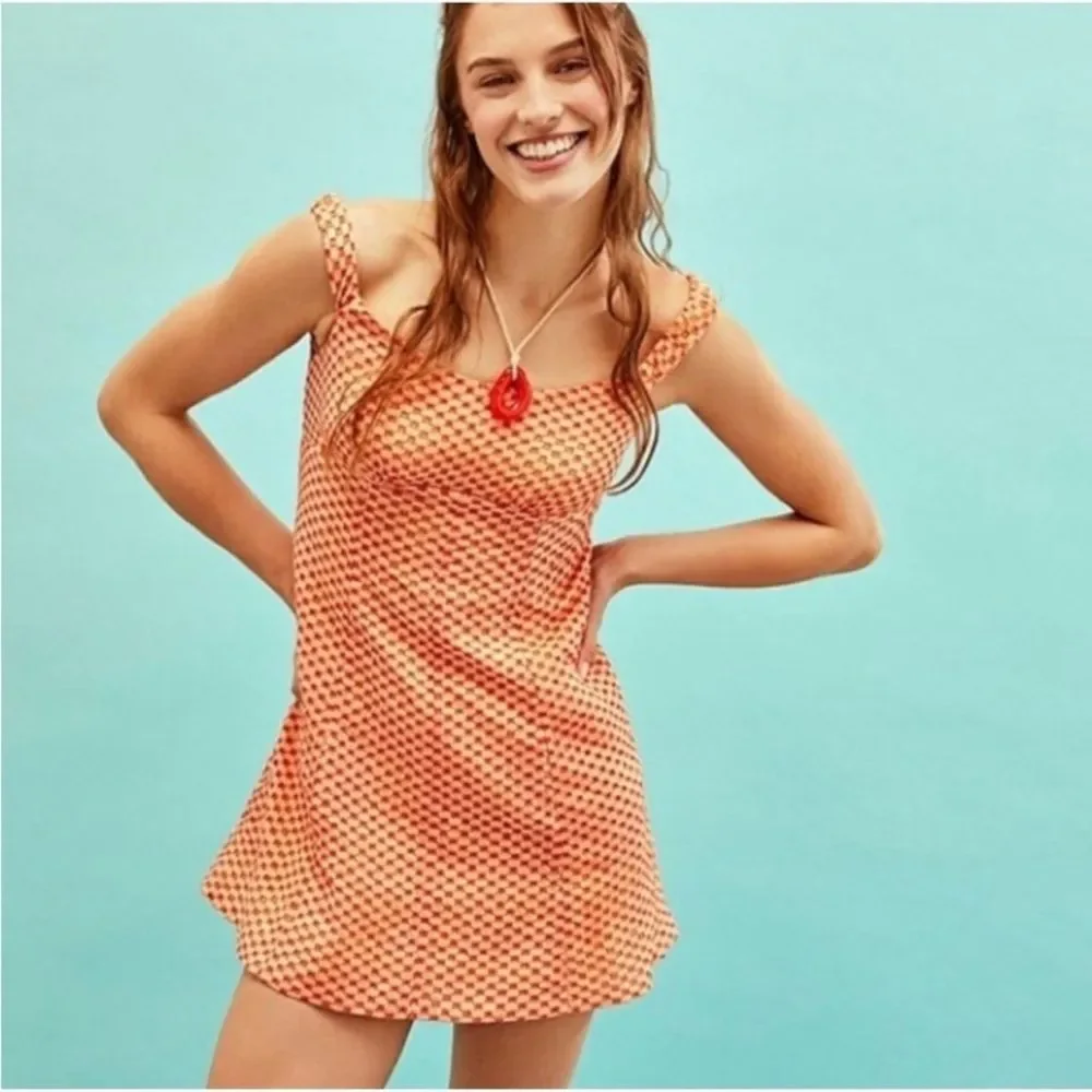 Free People Berry Kiss Mini Dress New!